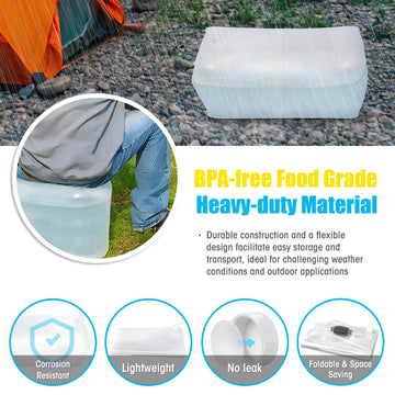 Zipcase water storage bag garden irrigation setup showcases outdoor watering readiness.