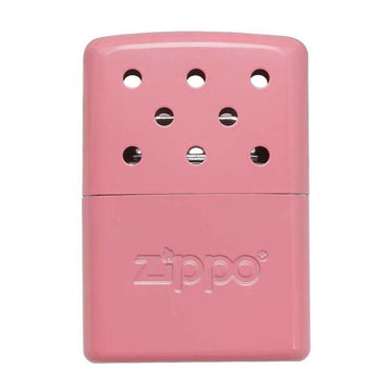 Zippo 6 HR Pink Hand Warmer offers flameless warmth for cold outdoor activities.