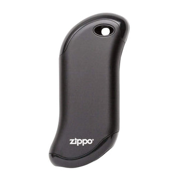 Zippo HeatBank 9s front view showing compact hand warmer for portability