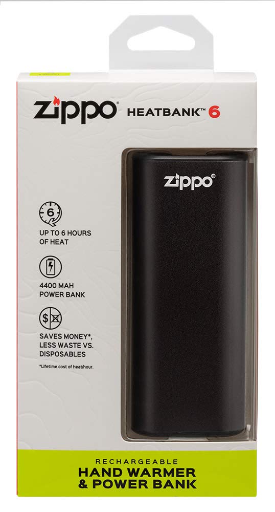 Zippo Black HeatBank 6 blister-pack packaging for easy display