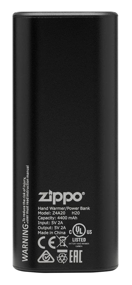 Zippo Black HeatBank 6 high and low temperature settings