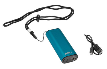 Zippo Blue HeatBank 6 desk-use in office shows convenient warmth.