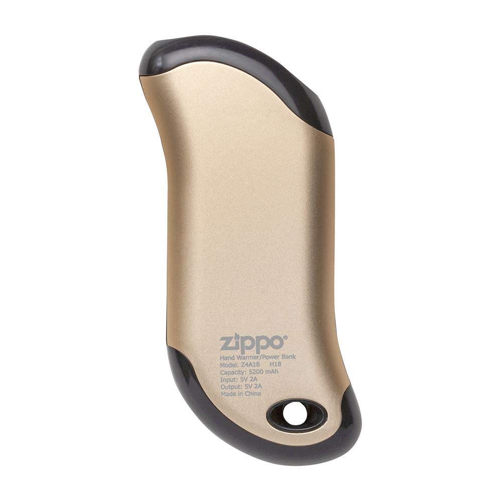 Zippo Champagne HeatBank 9s side with settings dial highlights adjustable heat options.