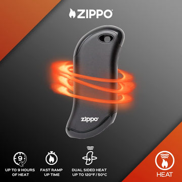 Zippo HeatBank 9s dual-sided heat for even warmth