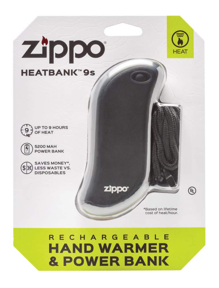 Zippo HeatBank 9S ideal for outdoor and office use.
