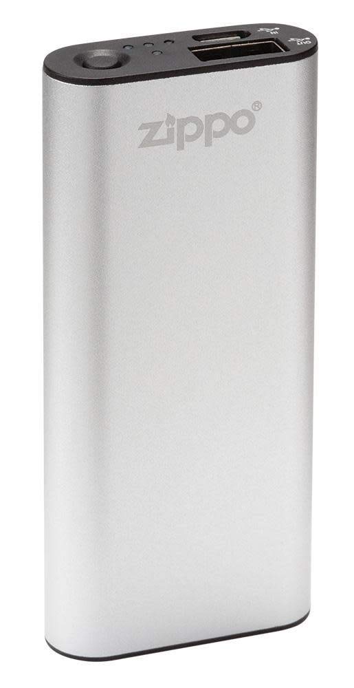 Zippo HeatBank 3 front view shows dual heat settings for customizable warmth.