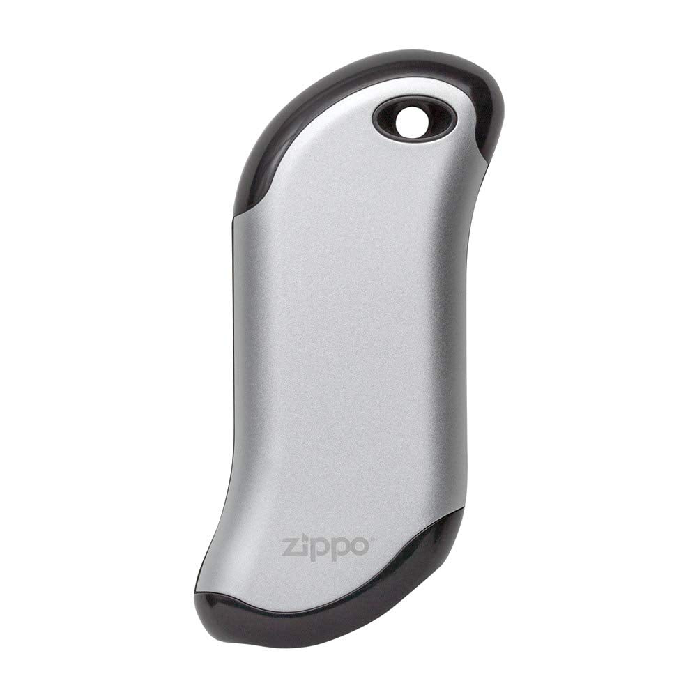 Zippo Silver HeatBank 9s front view shows compact warmth for chilly days