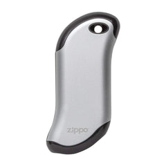 Zippo Silver HeatBank 9s front view shows compact warmth for chilly days