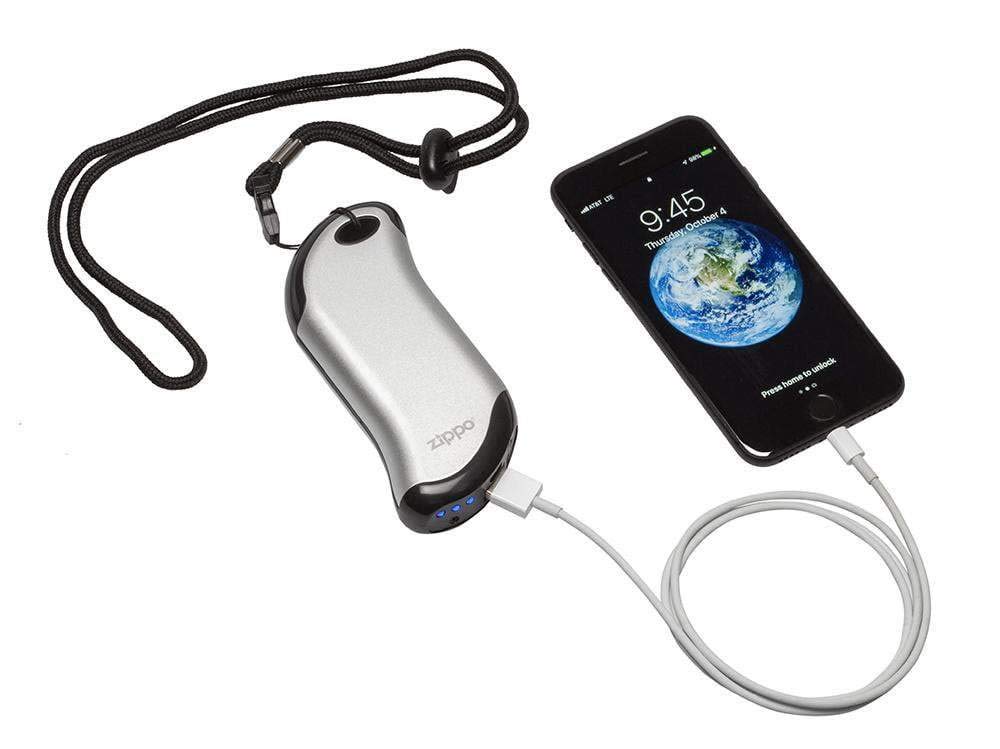 Zippo HeatBank 9s in pocket shows warmth when commuting or reading
