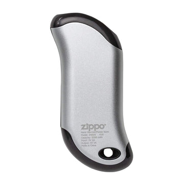 Zippo HeatBank 9s charging USB port demonstrates device recharging on the go