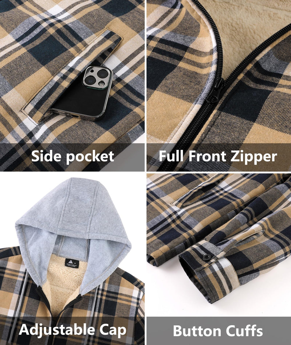 ZITY flannel jacket styled with jeans for versatile wardrobe fit