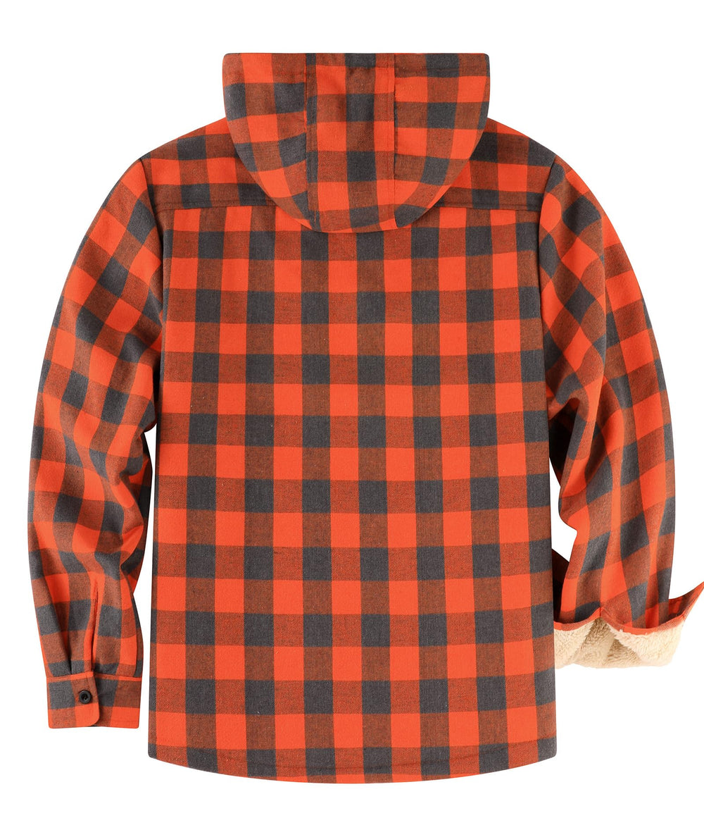 ZITY flannel jacket pocket detail showing chest and side pockets