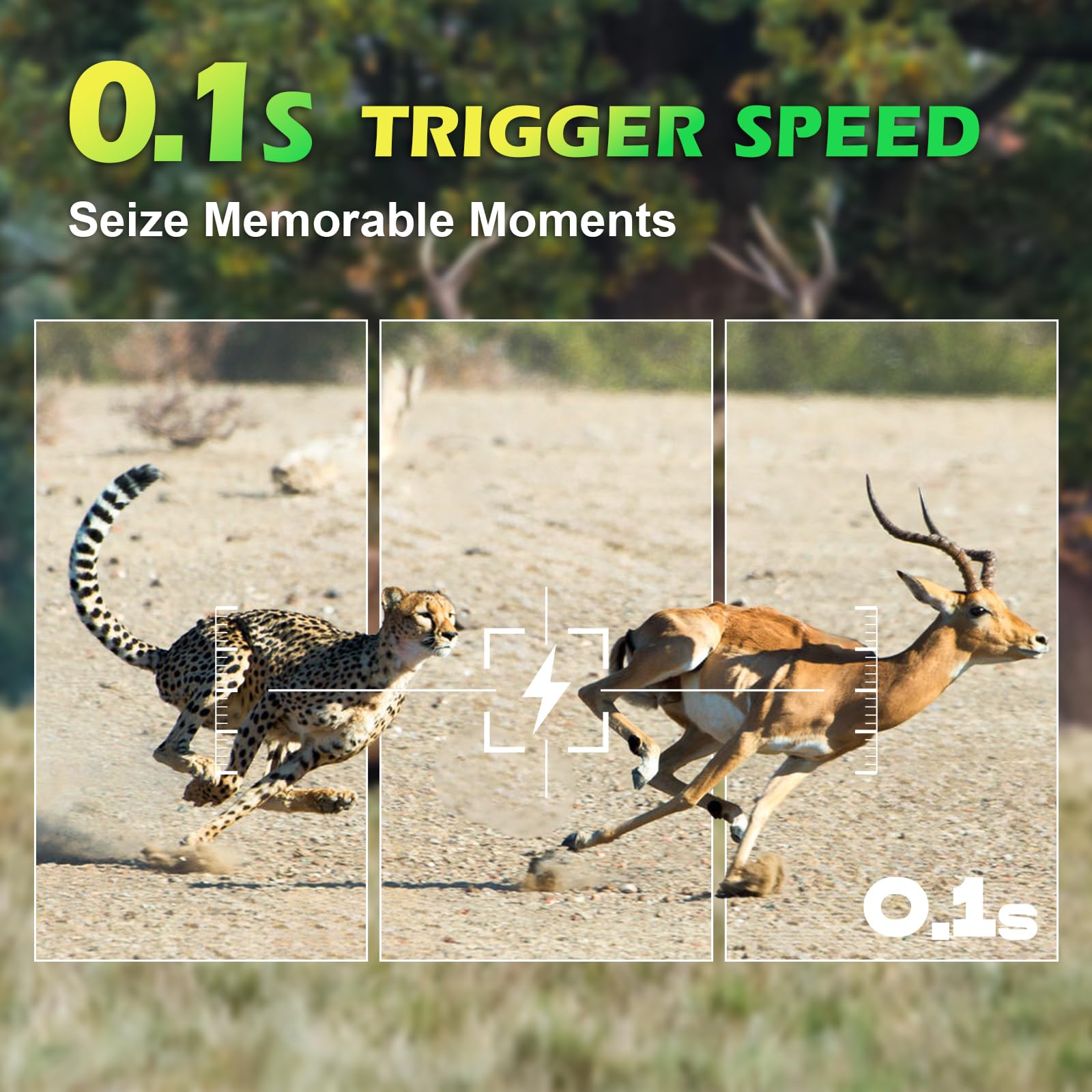 Zivolixd trail camera 0.1s trigger speed captures rapid motion