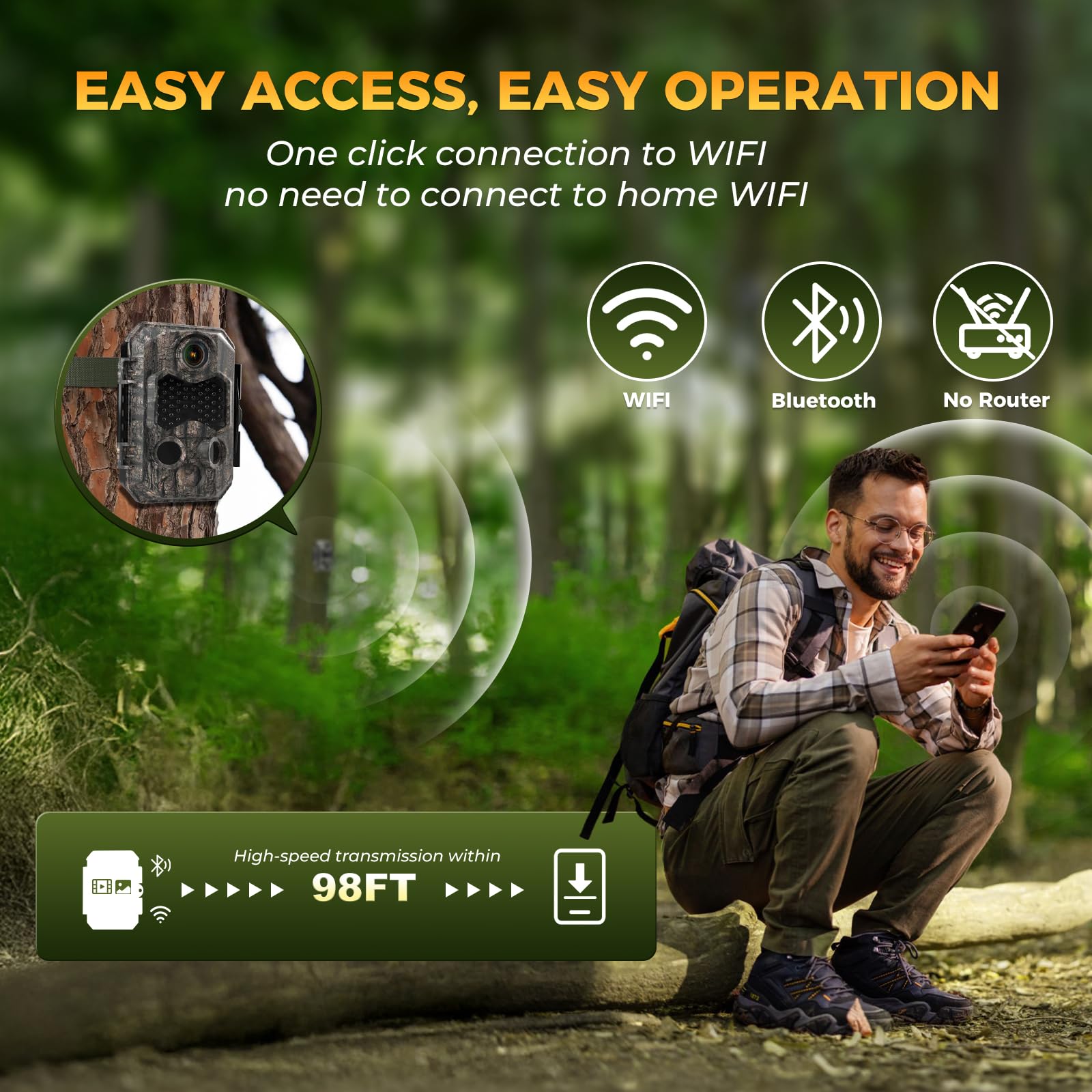 Zivolixd Trail Camera side-angle highlights rugged outdoor form and setup