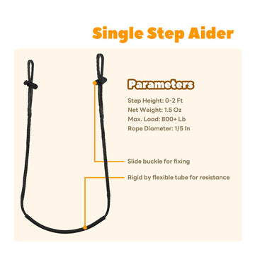 ZIVOXIA Climbing Stick Aider lightweight at 1.6 ounces for easy carry.