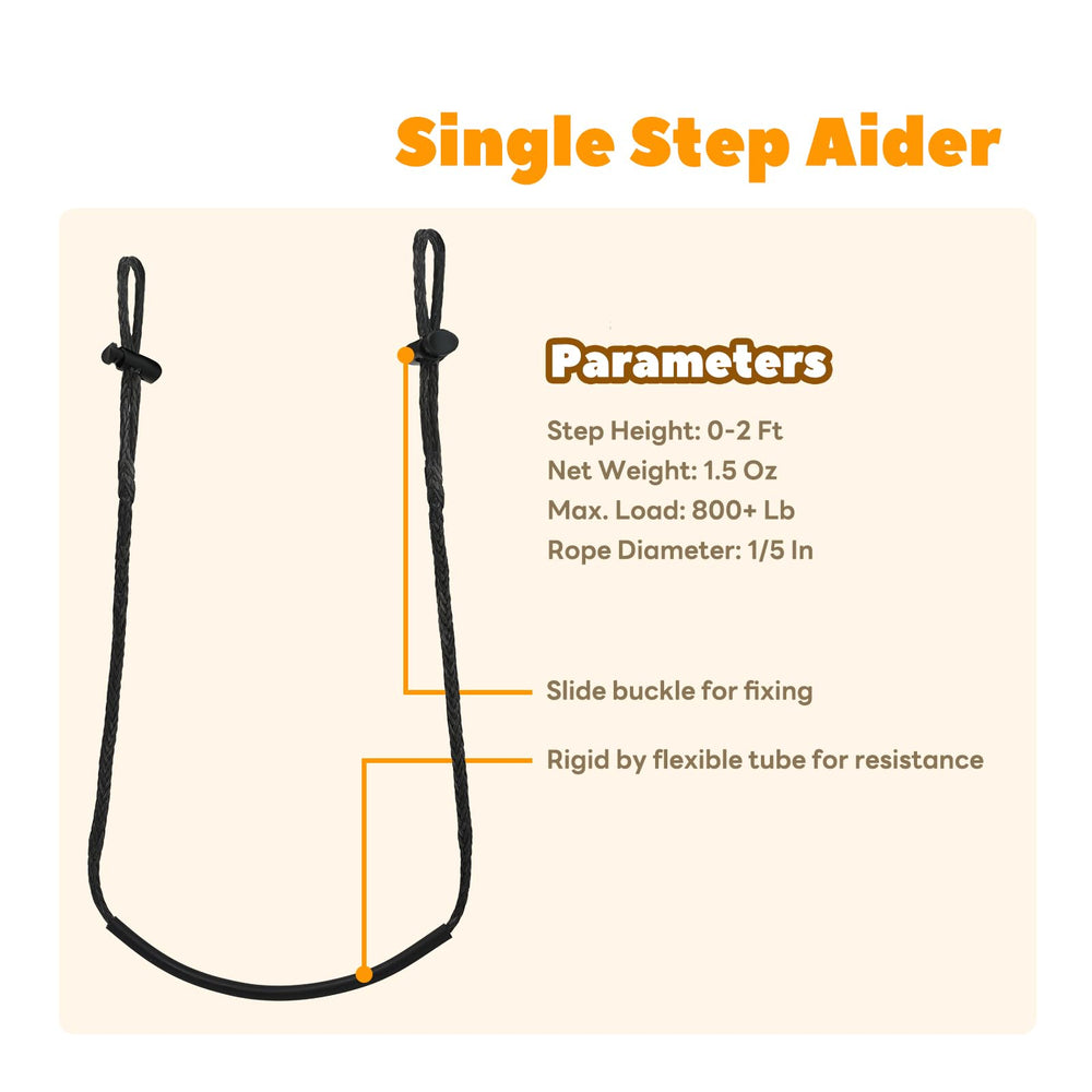 ZIVOXIA Climbing Stick Aider lightweight at 1.6 ounces for easy carry.
