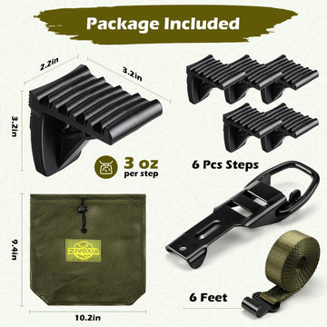 Zivoxia Saddle Steps ultralight design reducing pack weight for hunts