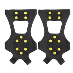 ZIZEV crampons provide a firm-fit-on-boot on icy terrain.