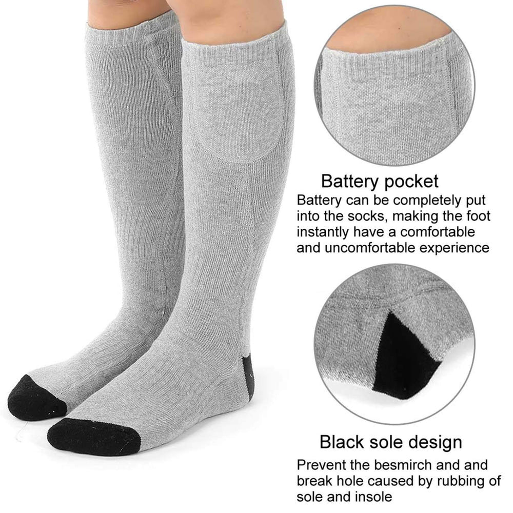 ZJchao heated socks ideal for hiking and camping in cold weather