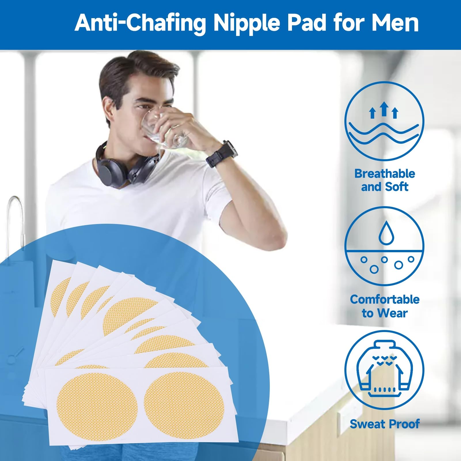 ZJchao soft non-woven material covers are gentle on sensitive skin.