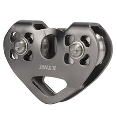ZJchao tandem dual cable trolley side view highlights slim profile for backpacks.