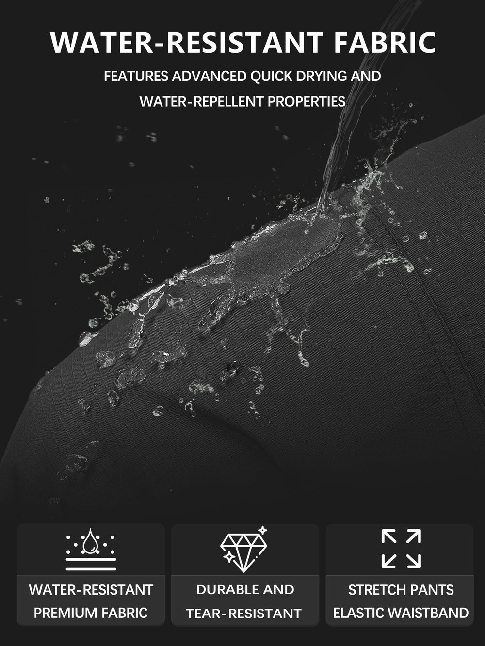 ZKRYOVEX pants feature sturdy D-ring and YKK zipper for reliability.