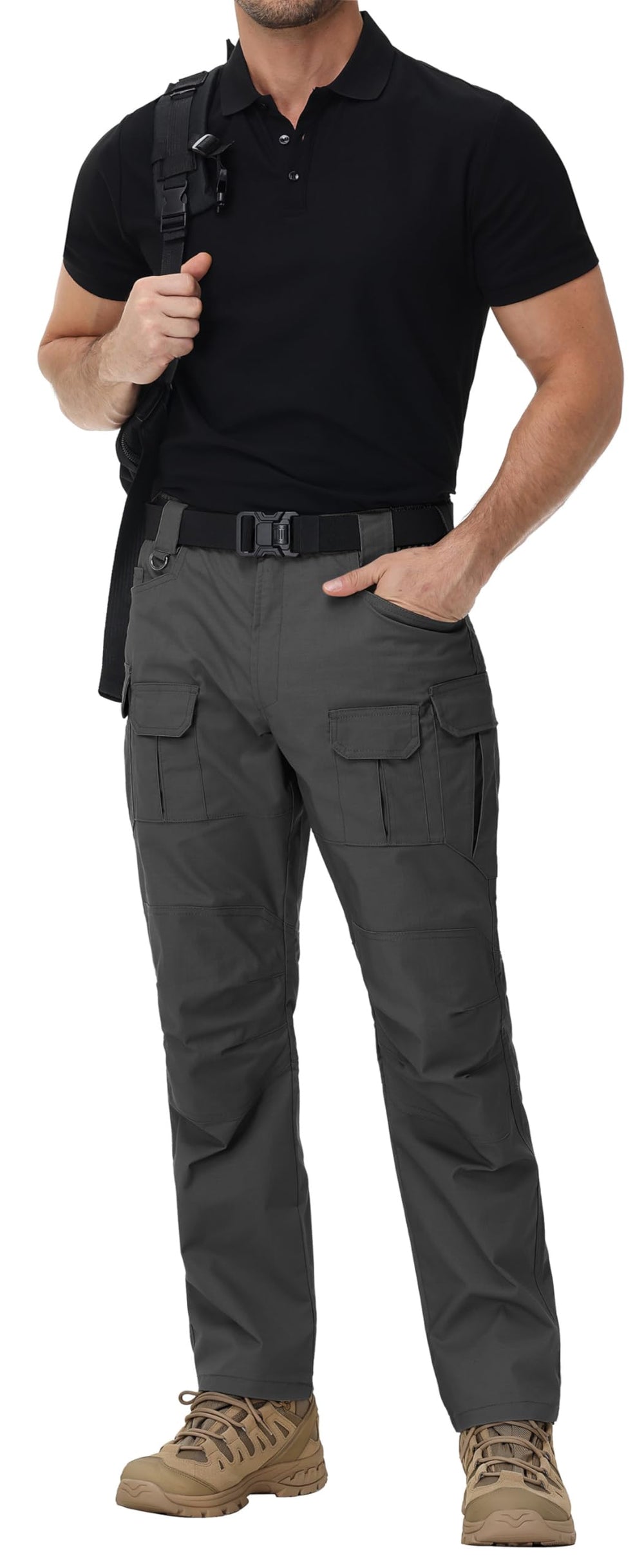 Lightweight, versatile use image of ZKRYOVEX tactical pants in outdoor settings.