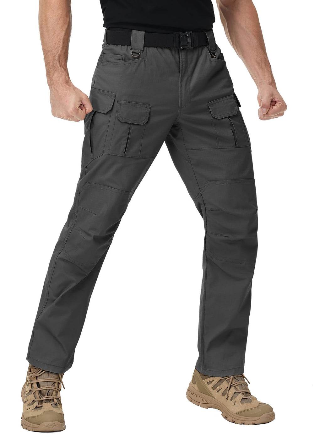 Closeup of ZKRYOVEX water-repellent fabric showing rugged texture for tough environments.