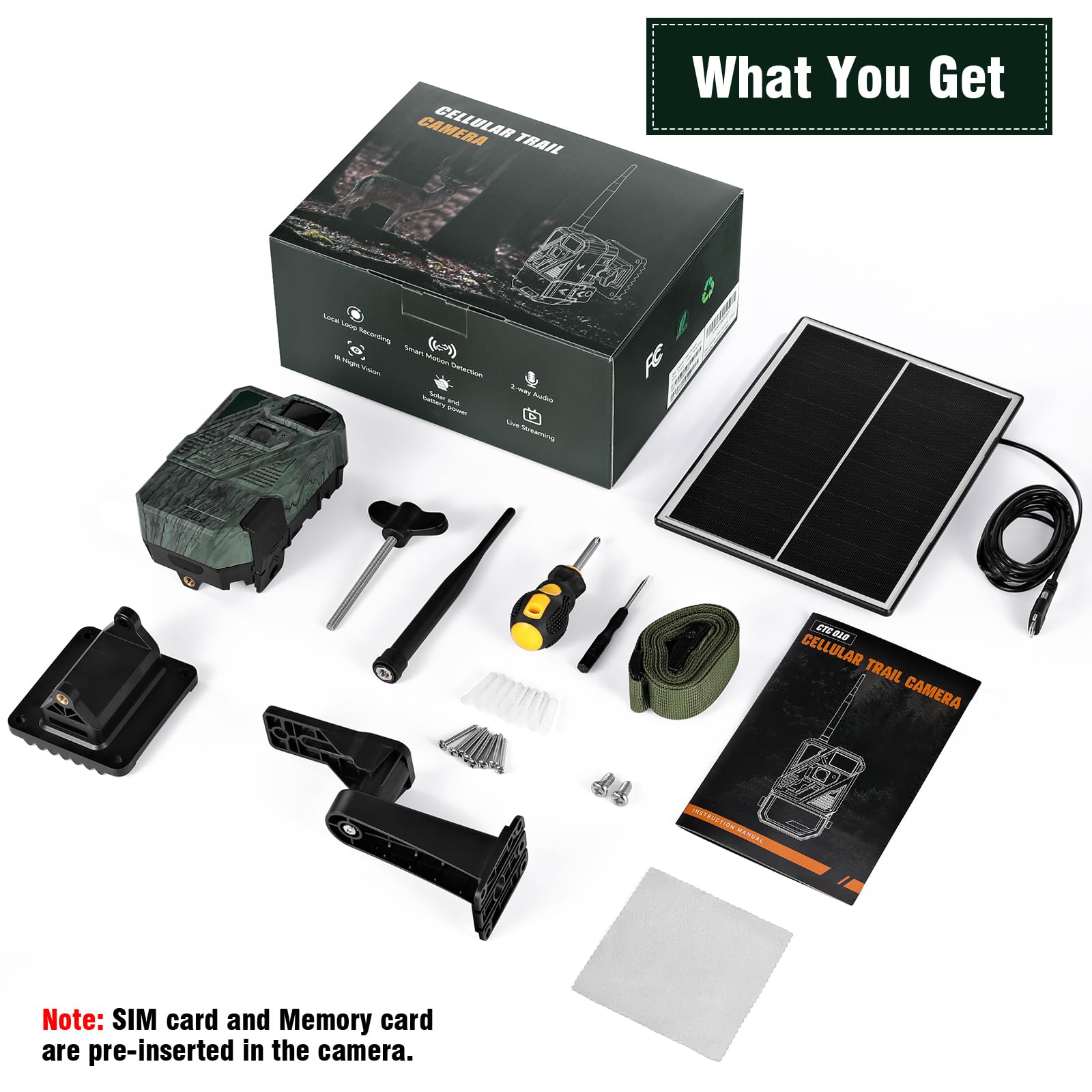 Includes 32GB memory card for immediate recordings with Zleo camera