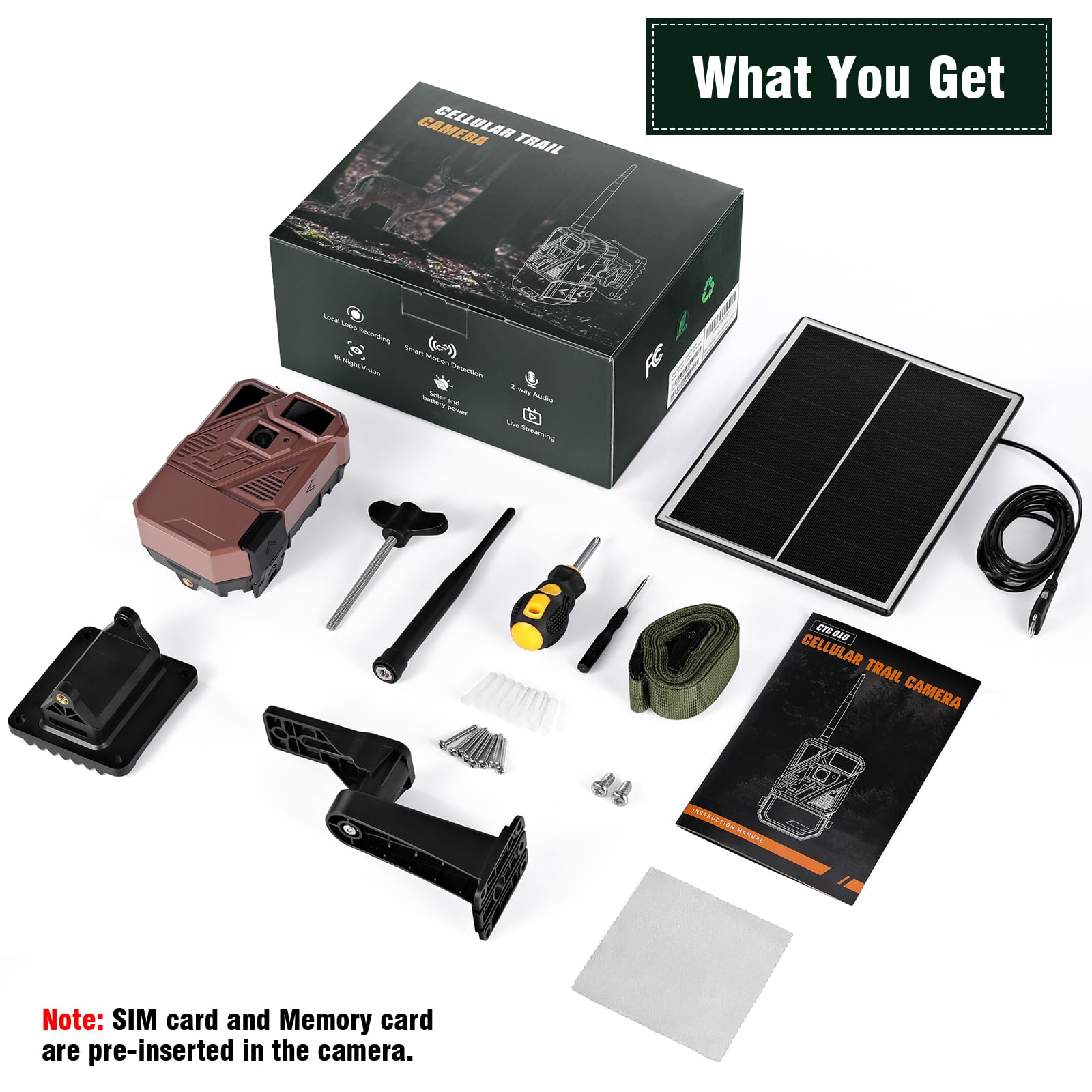 Zleo cellular trail camera includes 32GB memory card for high-quality captures