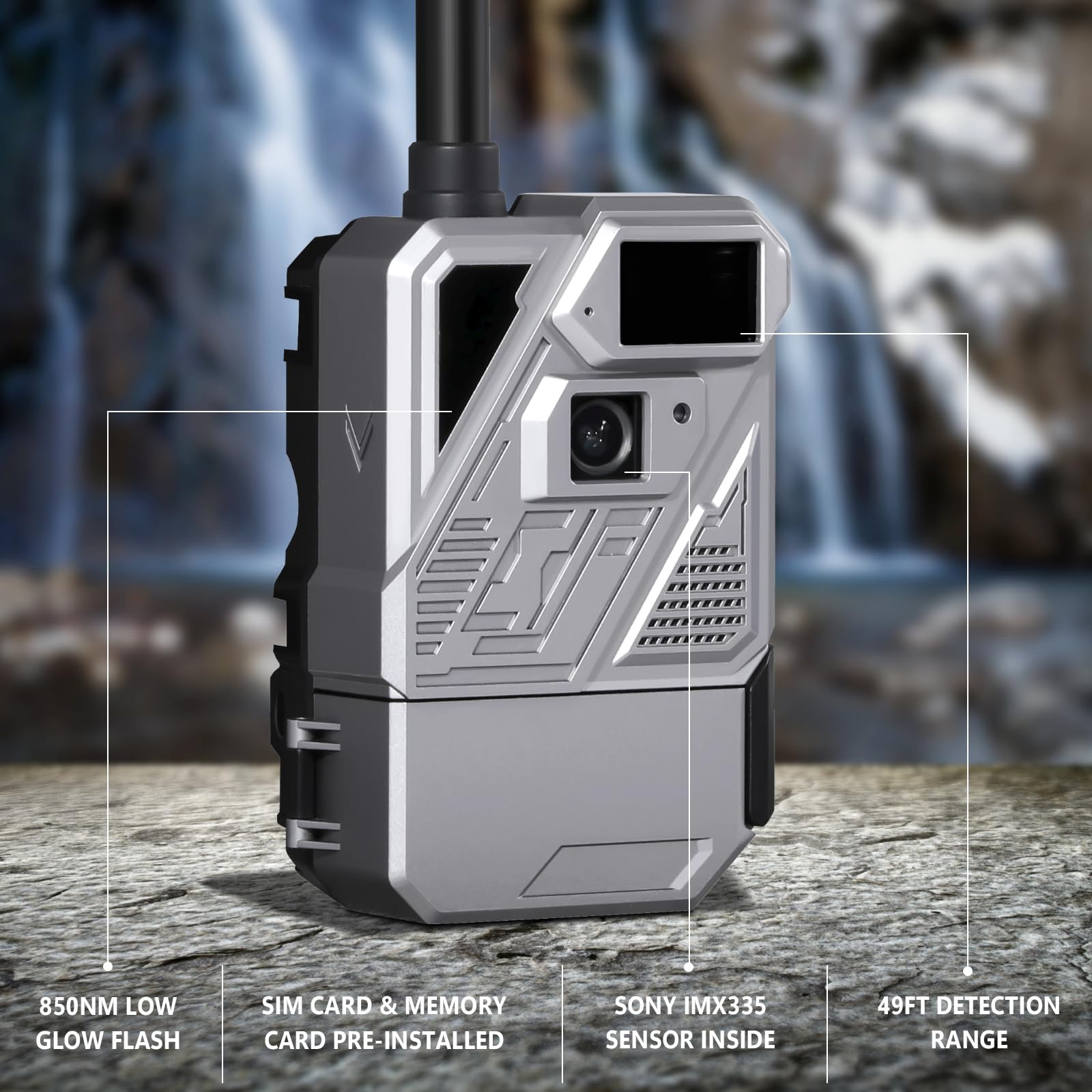 Zleo low glow IR night vision provides discreet nighttime footage
