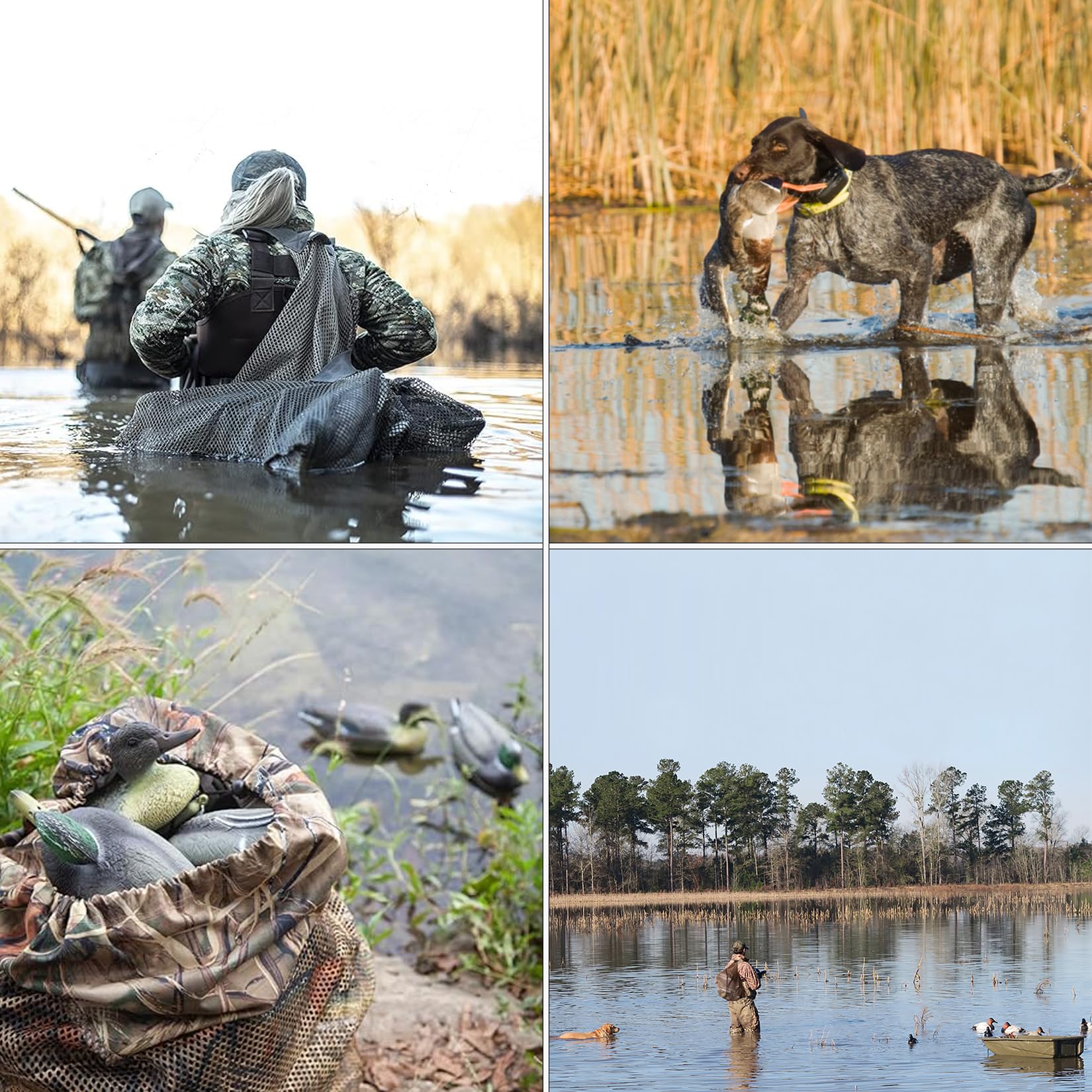 ZLEYECZ Duck Decoy Anchors looped end spring clip for easy carrying