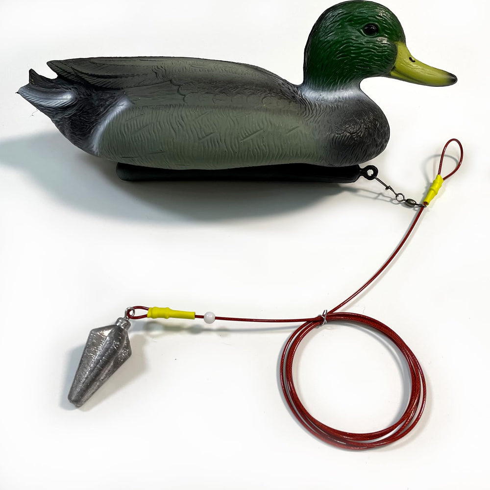 ZLEYECZ Duck Decoy Anchors stainless wirerope-coated for durable, rust-resistant performance