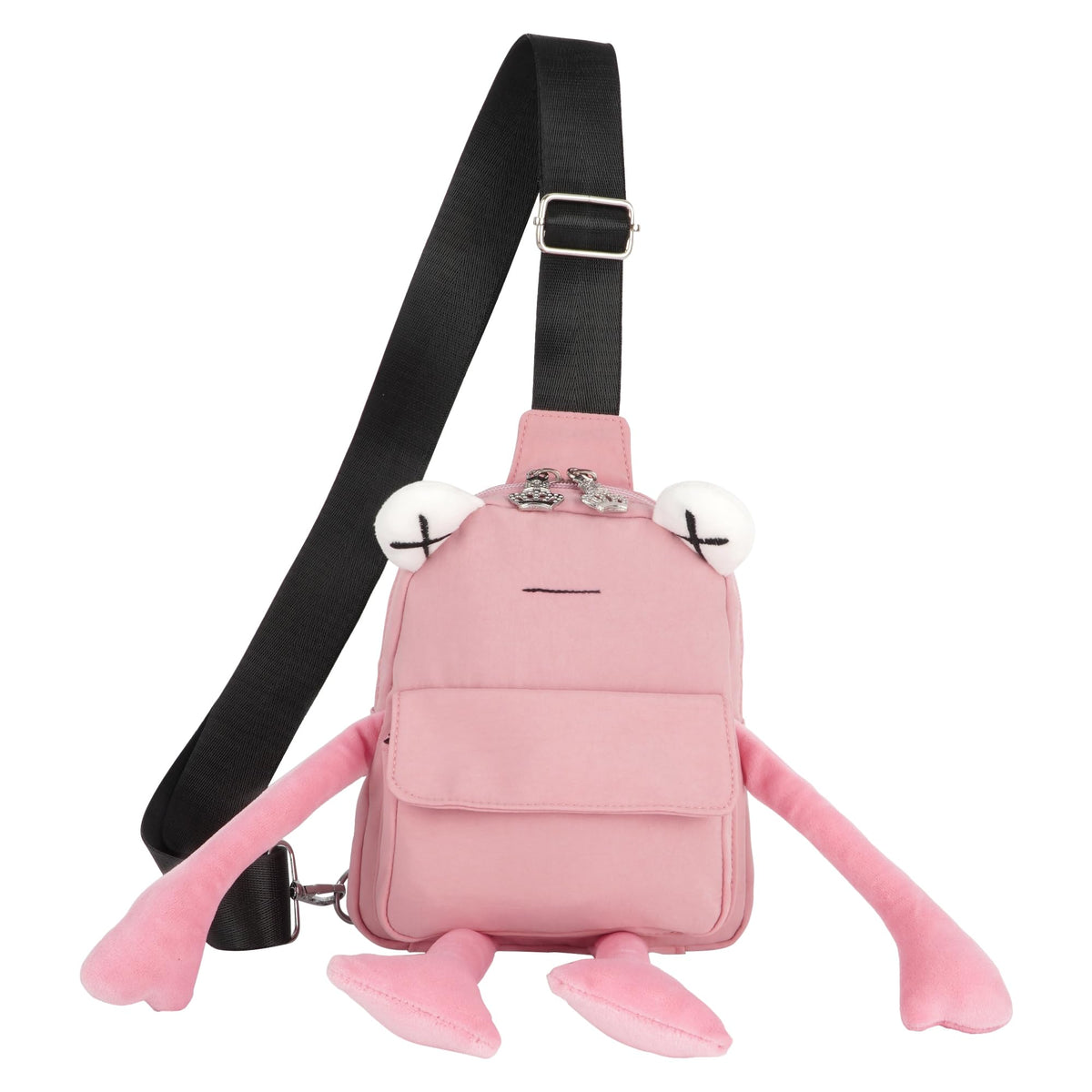 ZLM BAG US cute frog crossbody pink for daily errands with hands-free convenience.