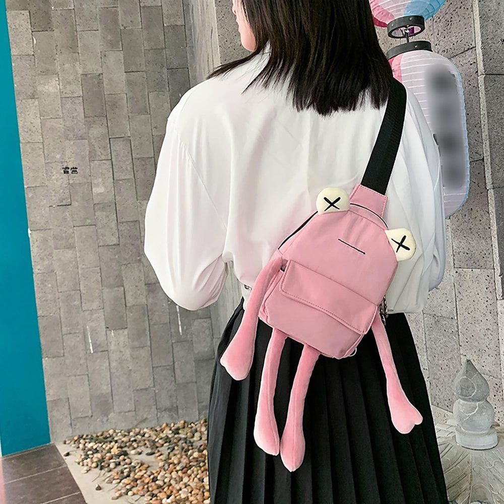 ZLM BAG US frog design adds playful style to casual outfits.