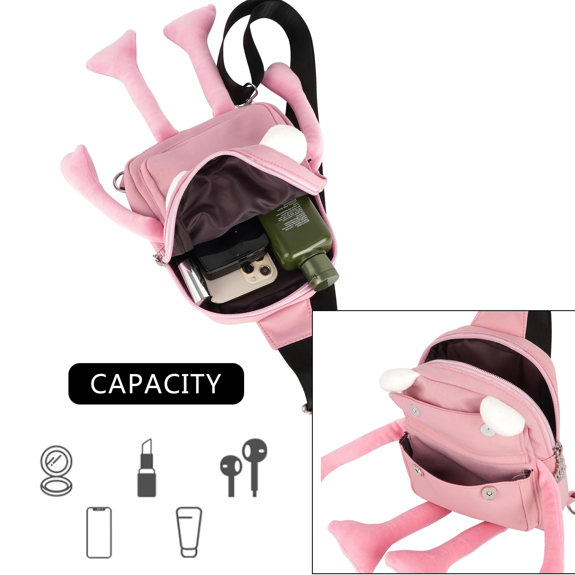 ZLM BAG US nylon water-resistant material keeps essentials dry on light hikes.