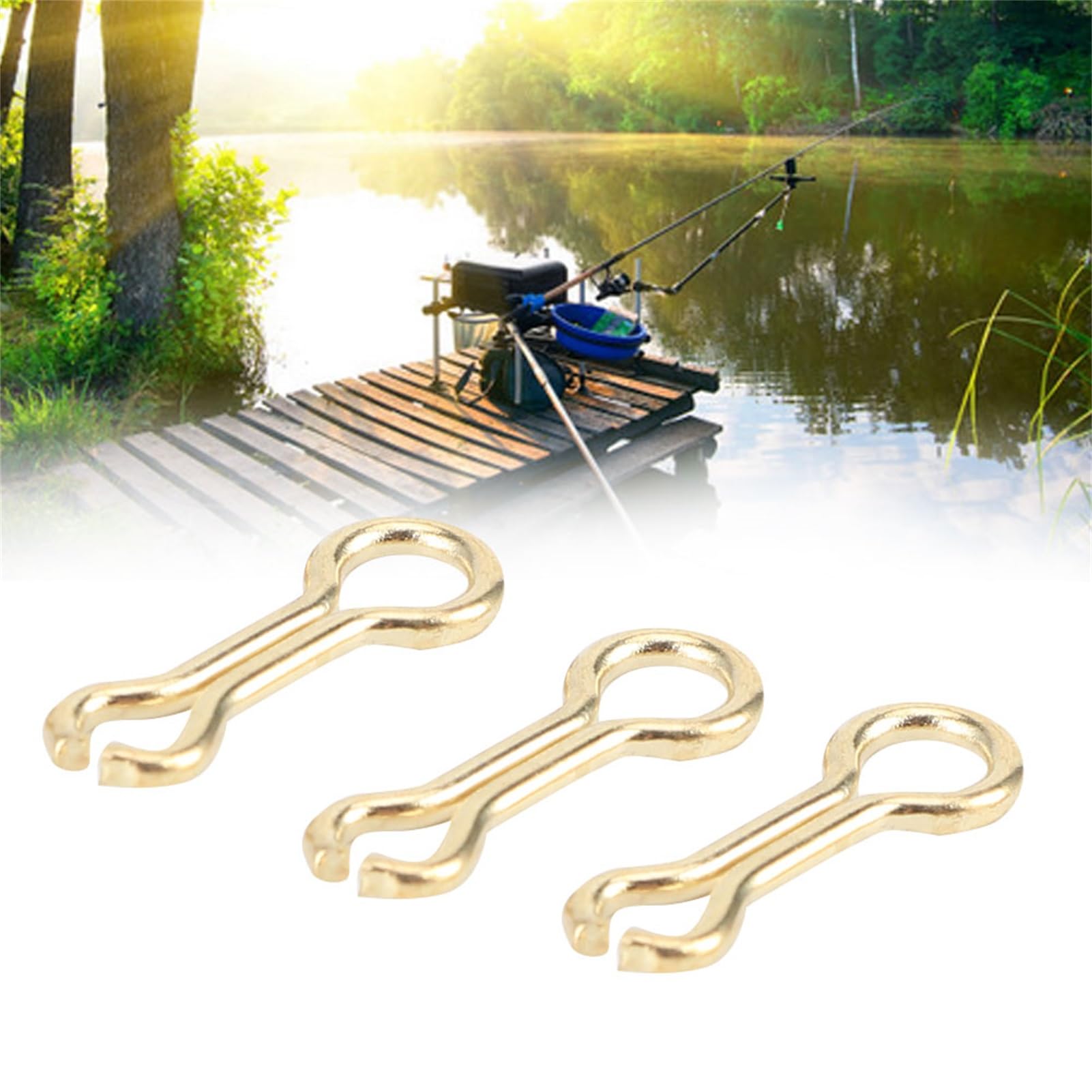 Assorted sizes S and M: fishing wire eyes sinkers in packaging