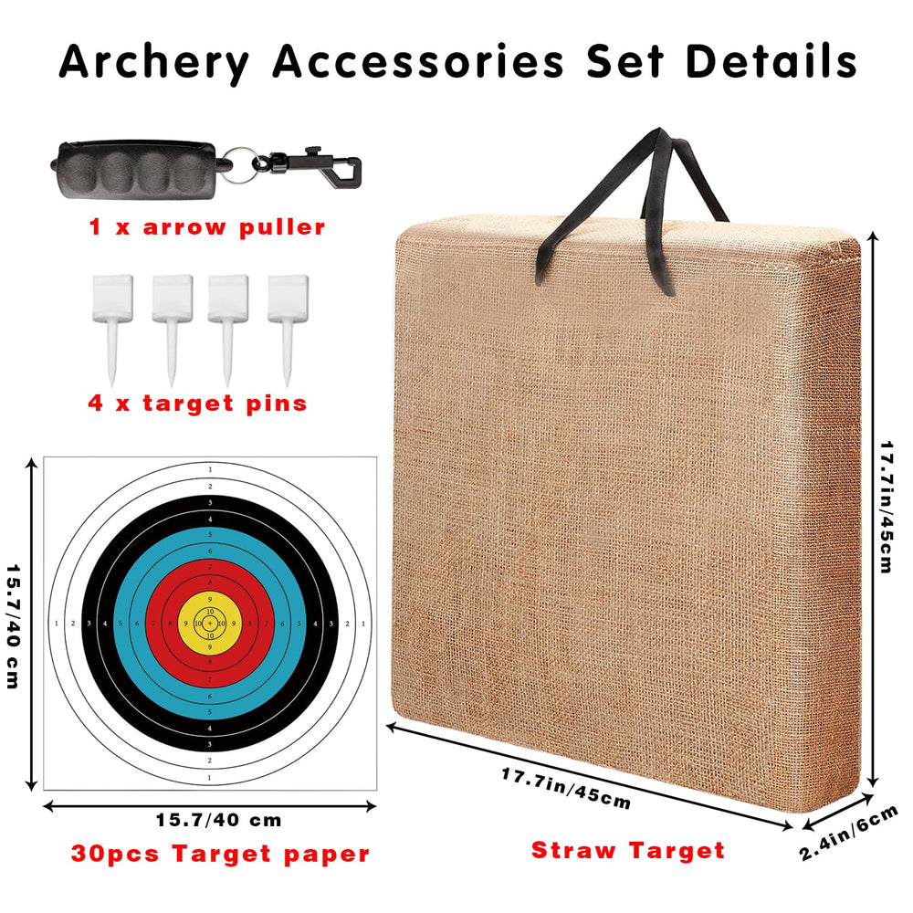 ZMATLIAO archery target backstop shows durable straw for repeated use.