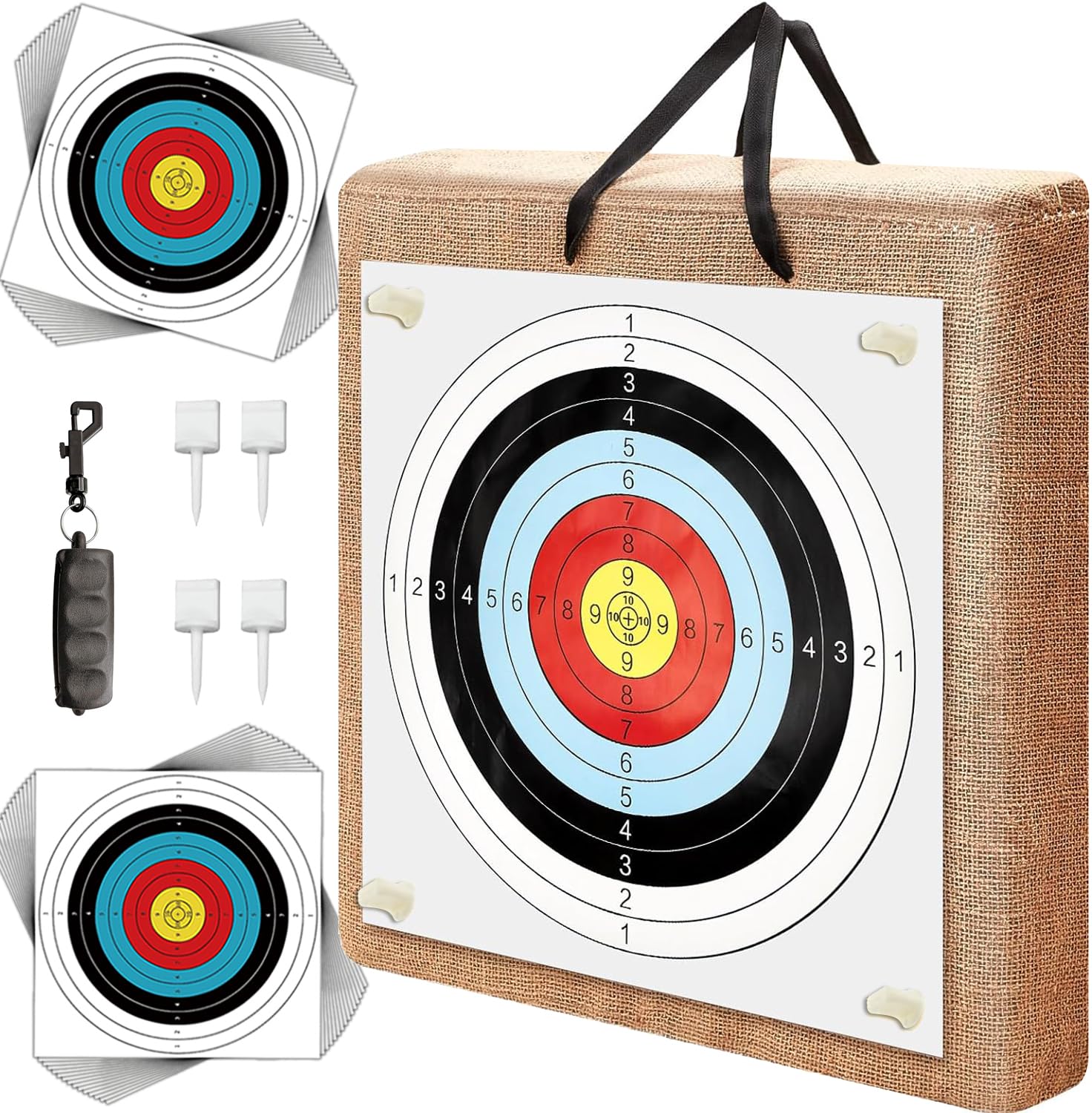 ZMATLIAO archery target straw backyard setup for practice sessions.