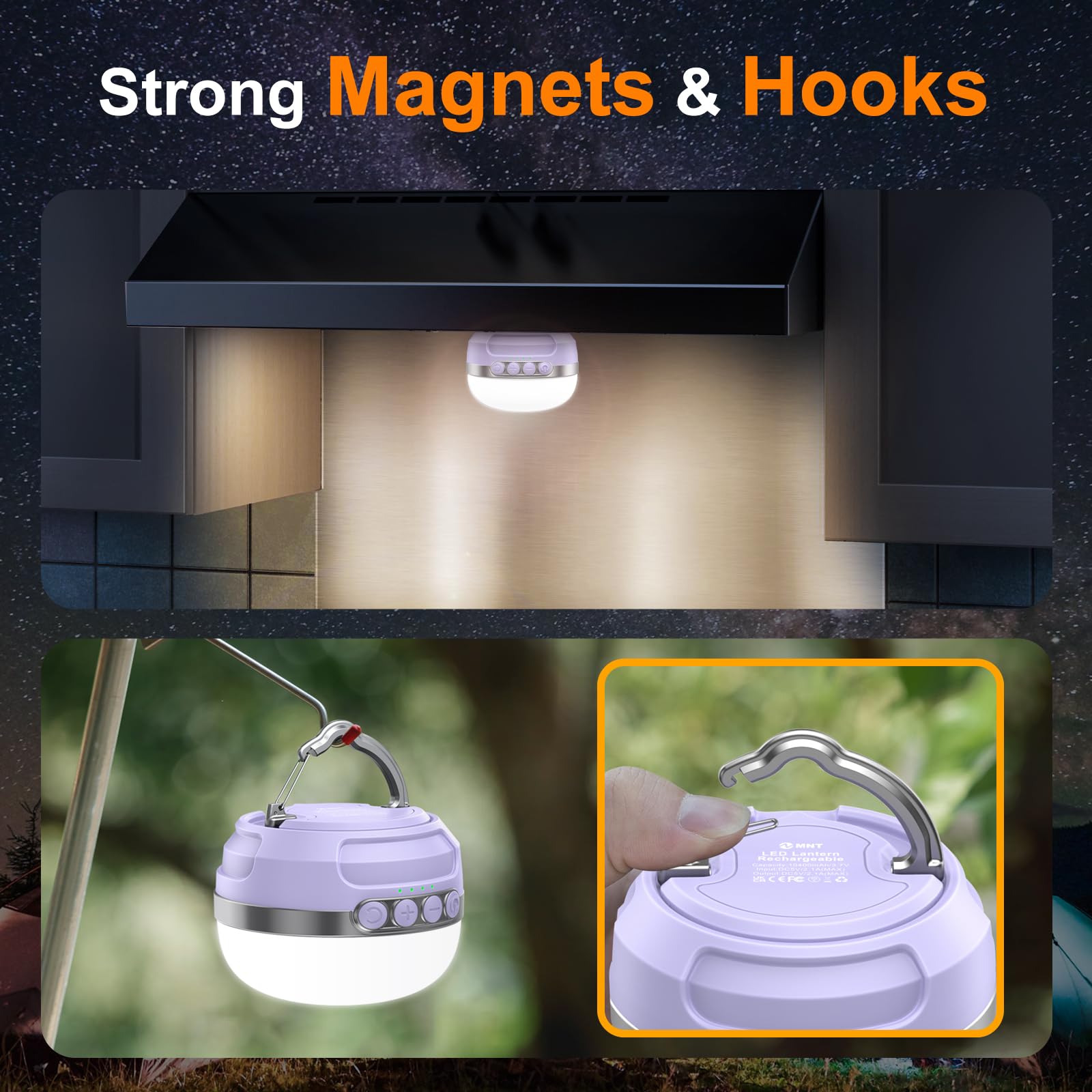 ZMNT lantern ideal for emergencies and outages with long runtime.