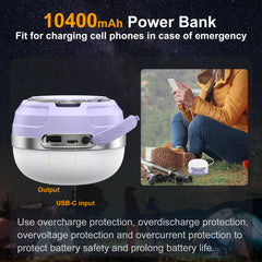 ZMNT lantern with dimmable brightness for eye-friendly camping lighting.