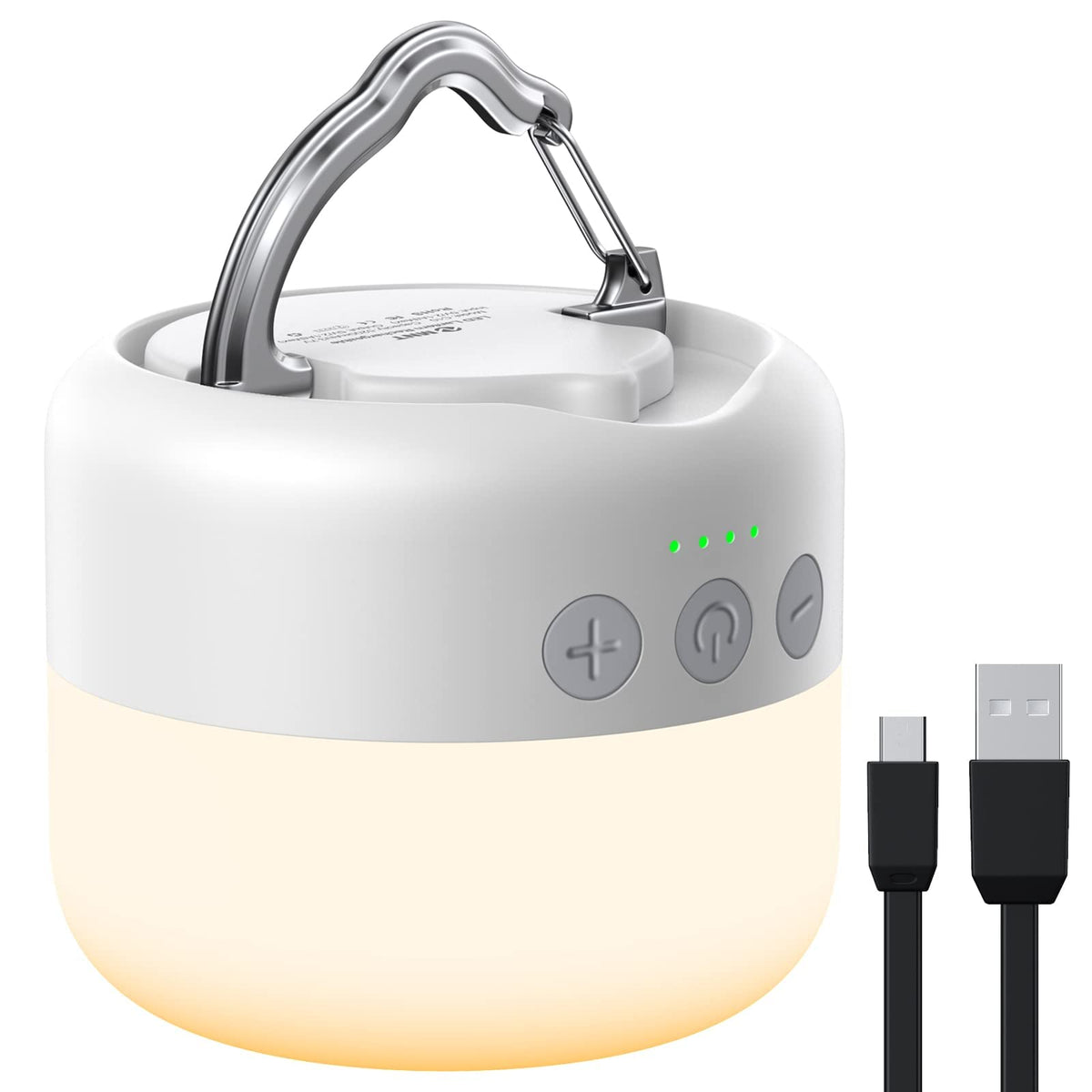 ZMNT LED camping lantern front view with 1000LM brightness for reliable campsite lighting.