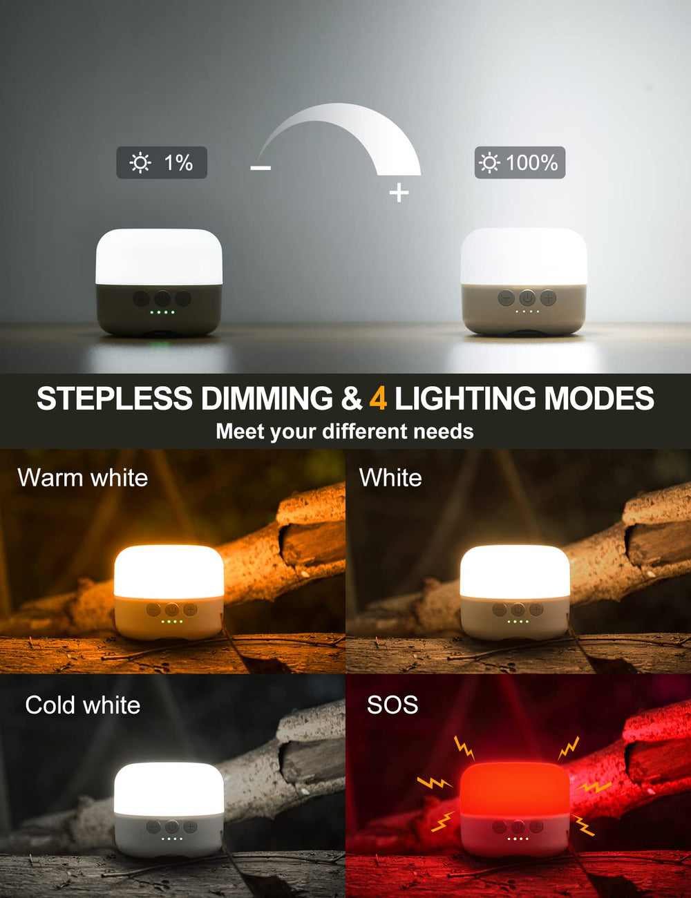 ZMNT lantern attached to a metal surface via magnetic base for hands-free use.