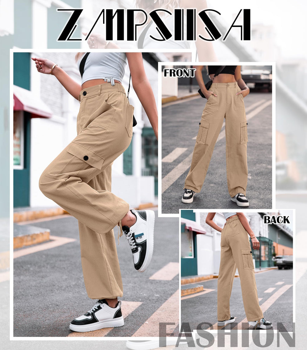 ZMPSIISA cargo pants street style shot pairing with boots and layering