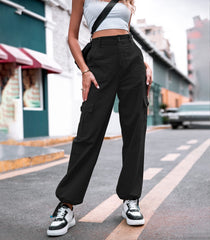 ZMPSIISA women's cargo pants pocket-detail highlighting six-pocket design for essentials.