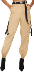 ZODLLS women's camo pants front view showing full cargo silhouette and pockets