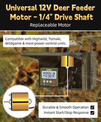 ZOHAN 12V motor aluminum housing withstands harsh weather for quiet operation.