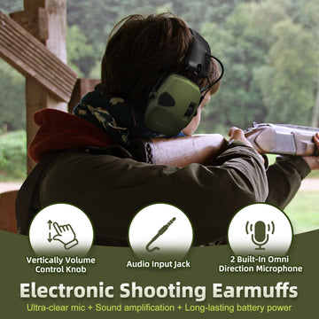 ZOHAN EM054 two-pack with lightweight adjustable earmuffs and portable storage case