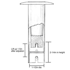 Zohisin drain holes in rotating part prevent water buildup during fishing