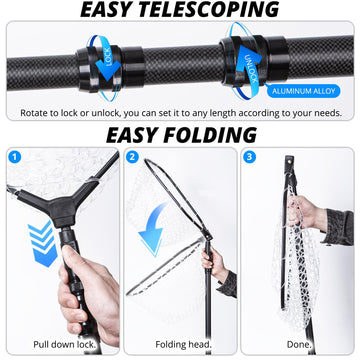 ZOINLIY folding mechanism one-click promotes fast storage after a catch.
